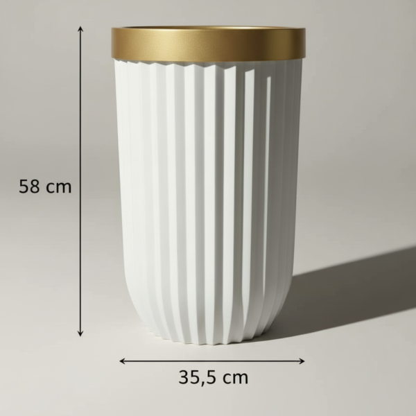 Vase élancé design 58 cm x 35,5 cm