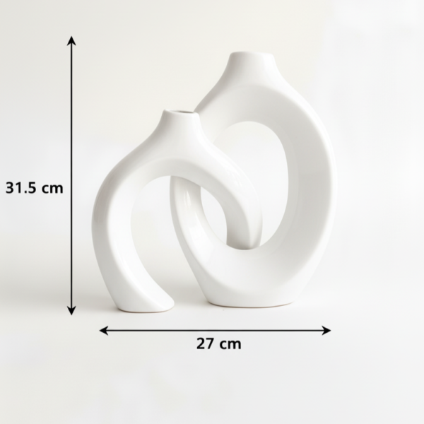 Vase Moderne à Double Courbe – Image 2