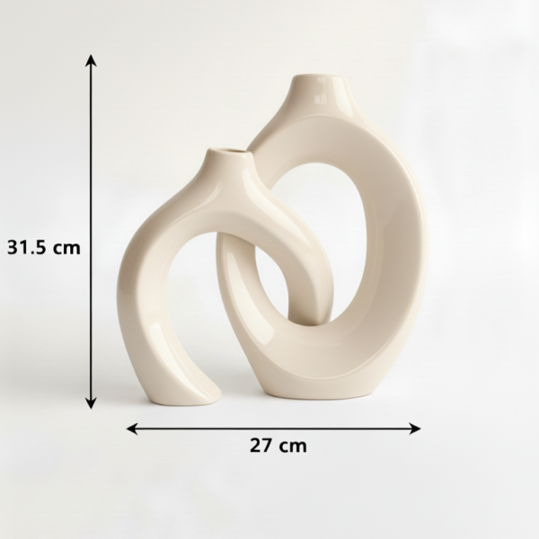 Vase Moderne à Double Courbe – Image 3
