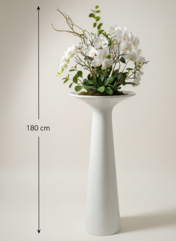 Vase décoratif haut de gamme avec composition florale – Image 2