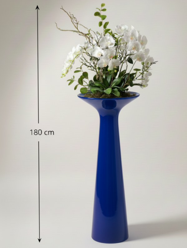 Vase décoratif haut de gamme avec composition florale