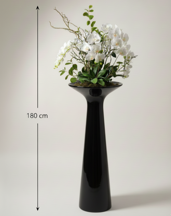 Vase décoratif haut de gamme avec composition florale – Image 4