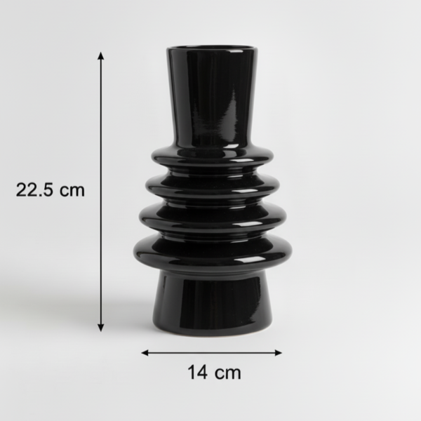 Vase Céramique Bobine Moderne - 22.5 cm