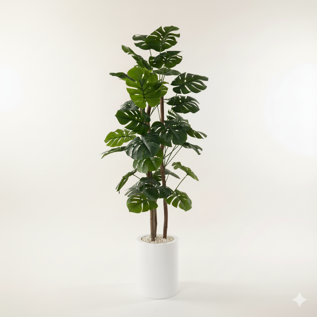 Plante artificielle Monstera 150 cm – Élégance naturelle en pot design