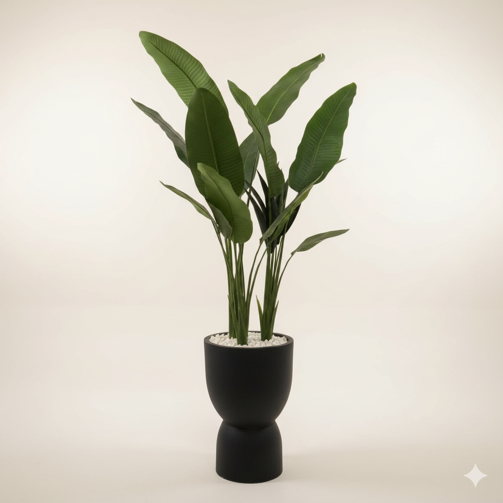 Bananier Artificiel 180 cm avec Pot Totem – Disponible en 4 Couleurs – Image 4