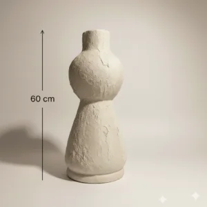 Vase sculptural “Atlas” – 60 cm
